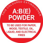 abe powder sign ALCAN Fire Safety