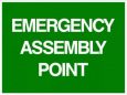 Emergency assembly point sign ALCAN Fire Safety